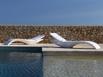ZOE - Recliner Poleasy® sun lounger by MY YOUR - view 2